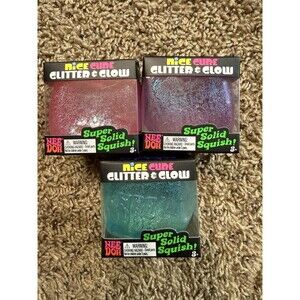 [1 PC] NeeDoh Nice Cube Glitter & Glow Squishy - TIKTOK VIRAL